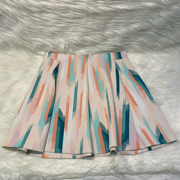 Decree Pink Multicolored Summer Skirt - Picture 4 of 7